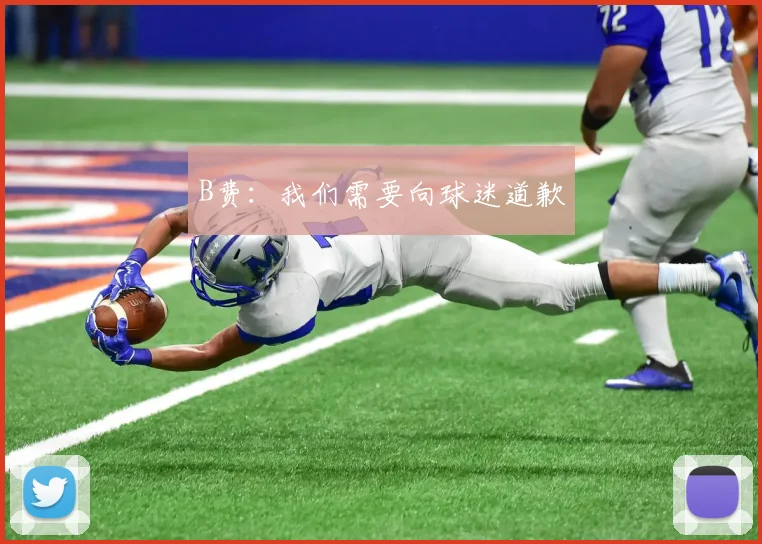 B费：我们需要向球迷道歉